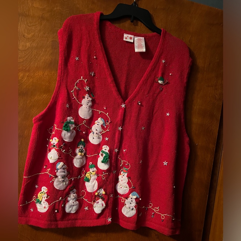 Womens Christmas sweater vest